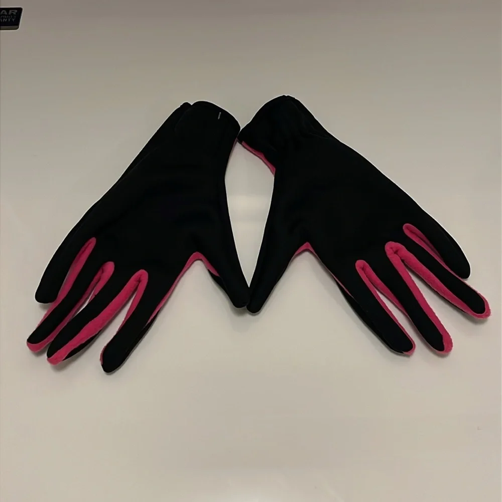 Nike Running Thermal Gloves Headband set new pink black Women’s Size Medium